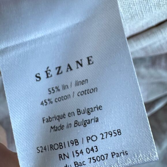 NWT SEZANE CHIARETTA Adana Linen blend Maxi DRESS - Picture 11 of 13